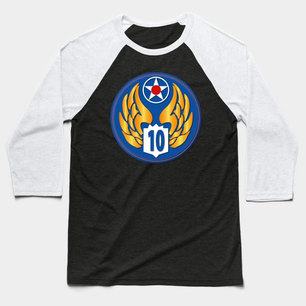AAC - 10th Air Force wo Txt Baseball T-Shirt by twix123844